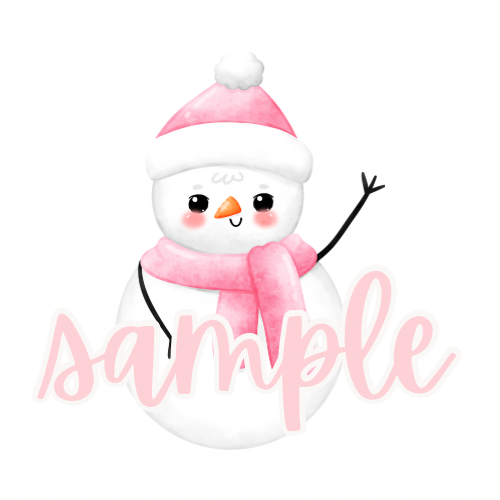 pink snowman emoji